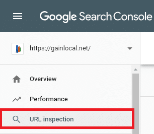 google search console find url inspection tool